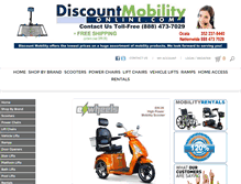 Tablet Screenshot of discountmobilityonline.com